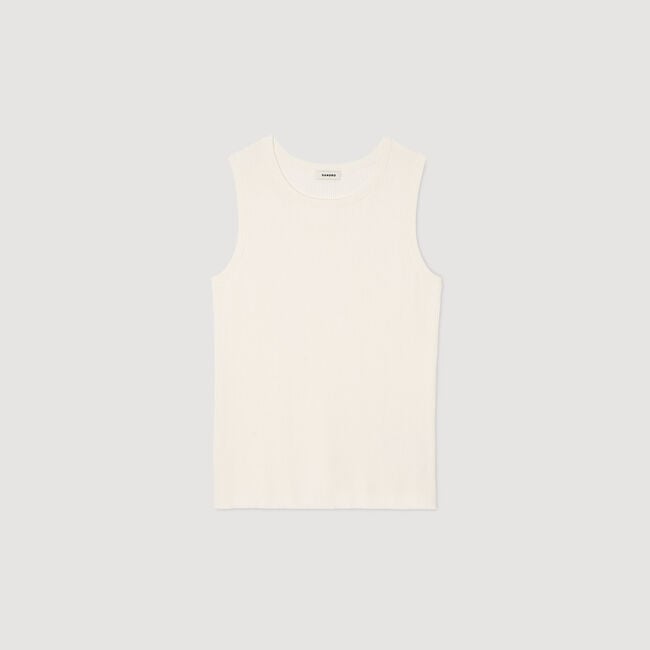 Tanktop ribgebreid